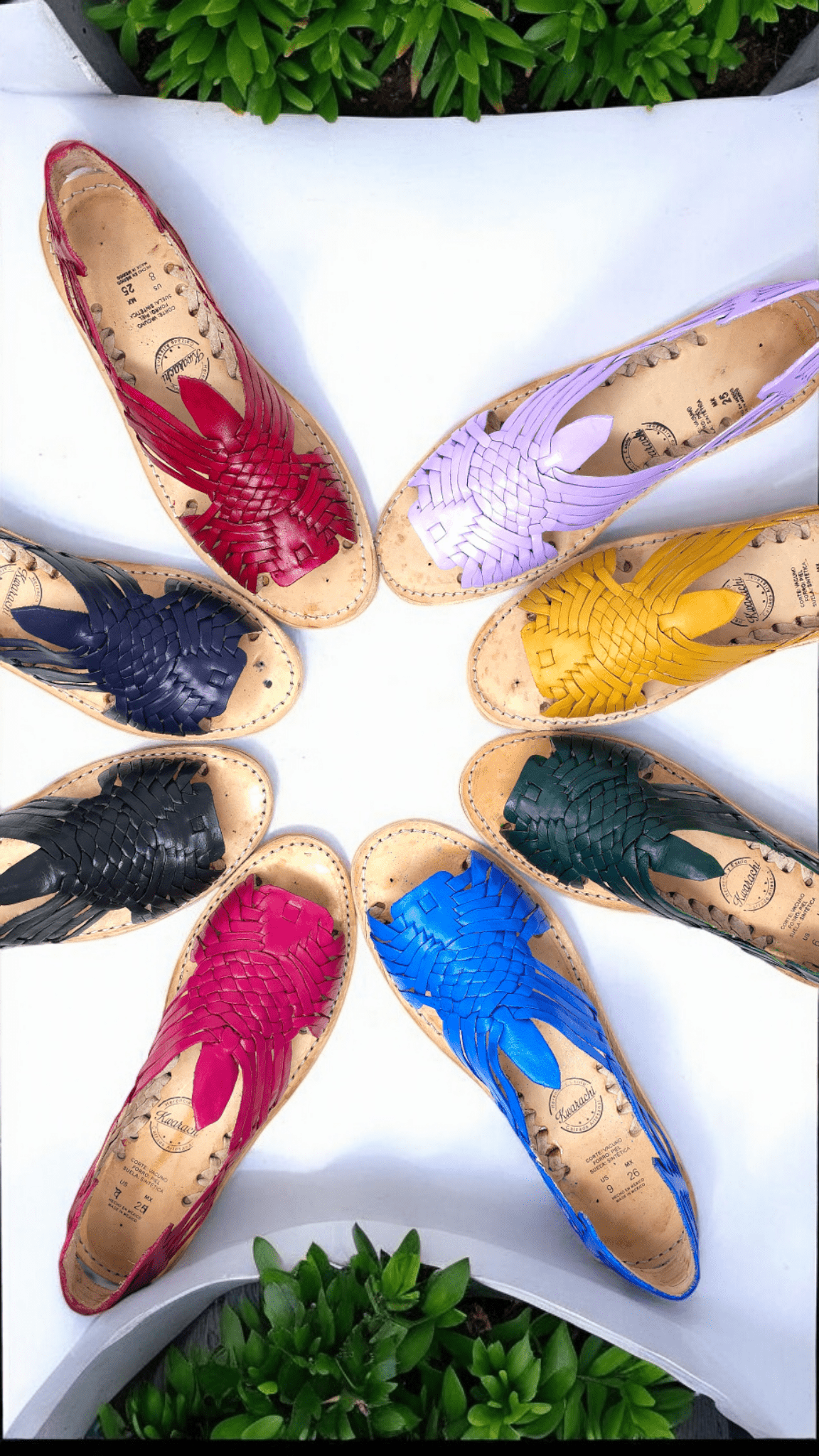 Colorful Mexican Pachuco Huaraches for Women